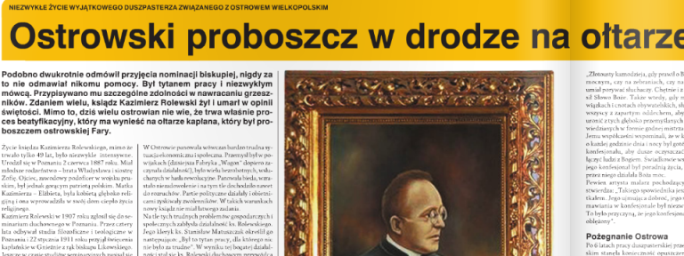 O Rolewskim w Gazecie Ostrowskiej