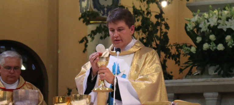 Ks. Łukasz Urban odprawił Mszę św. w Konkatedrze