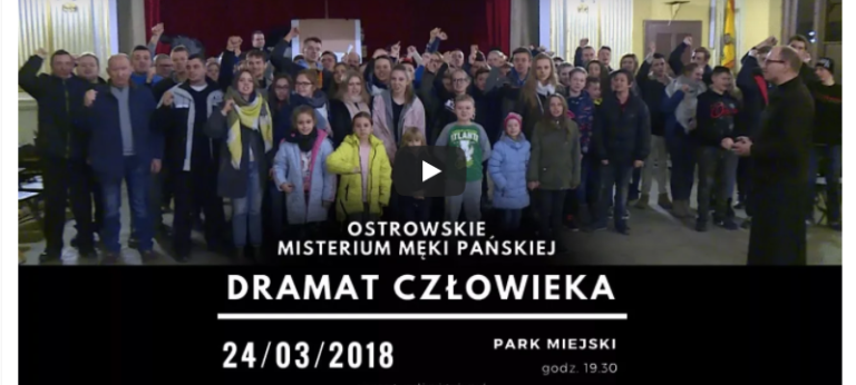 Zaproszenie na Misterium Męki Pańskiej