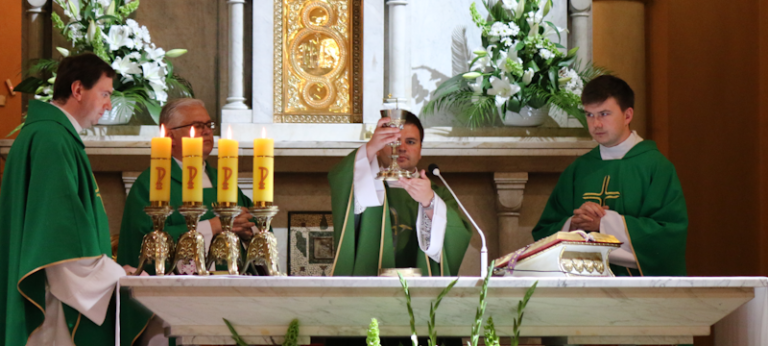 Ks. Grzegorz Kaczorkiewicz odprawił Mszę św. w Konkatedrze