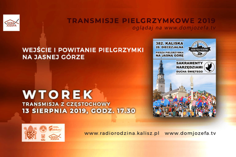 Wejście i powitanie pielgrzymów NA ŻYWO