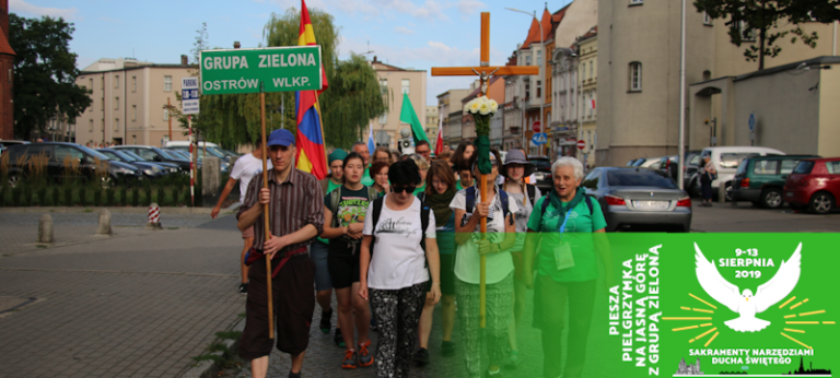 Zieloni w drodze na Jasną Górę