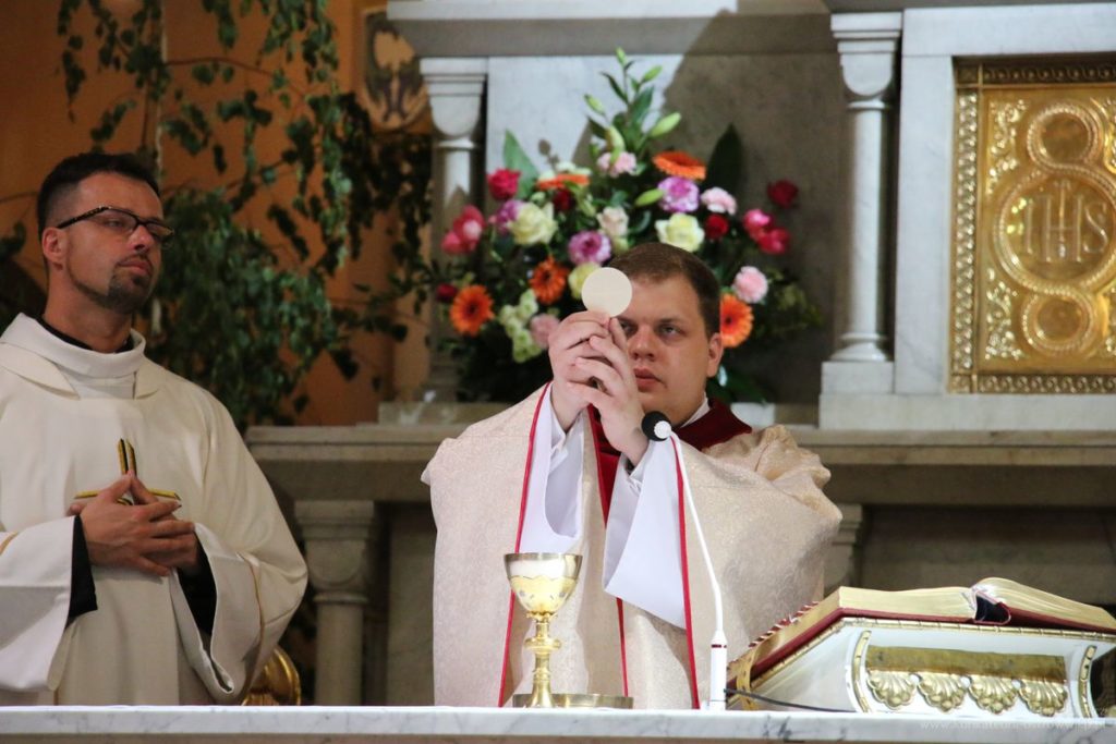 Ks. Mateusz Paprocki odprawił Mszę św. w Konkatedrze