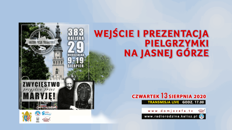 Wejście i prezentacja pielgrzymki na Jasnej Górze [NA ŻYWO]