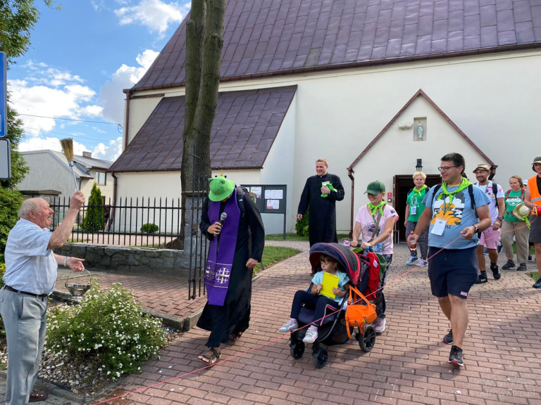 Grupa Zielona w trzecim dniu pielgrzymki