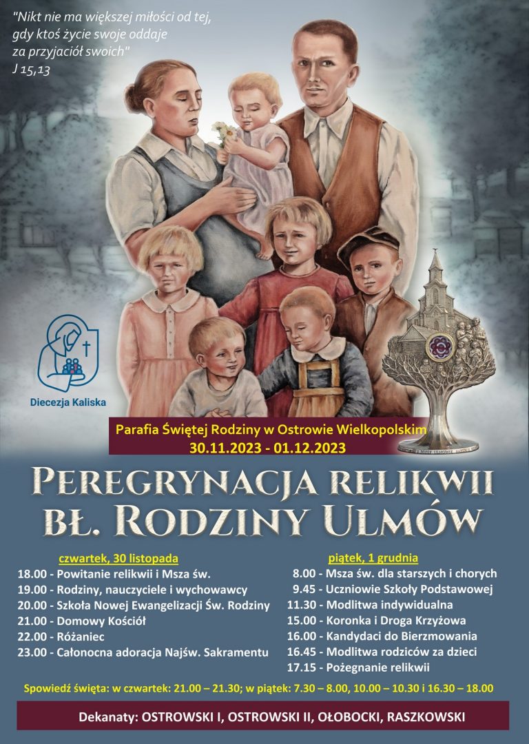 Peregrynacja relikwii bł. Ulmów