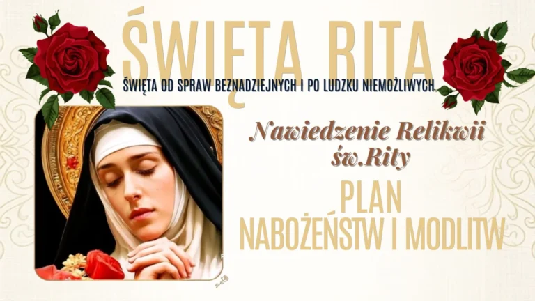 Plan nabożeństw i modlitw ze św. Ritą